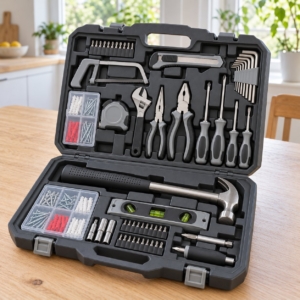 The household tool kit case seen from the other side
