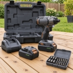 The impact driver kit seen from the other side